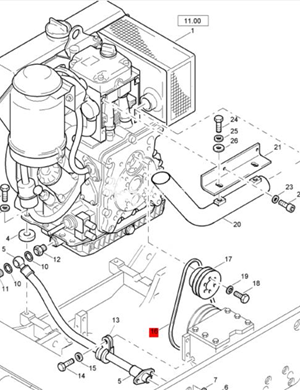 BOMAG V-belt flat compactor part number 06312000