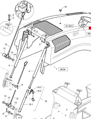  BOMAG fastening clip part number 05552323 
