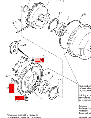  BOMAG gasket part number 09331218