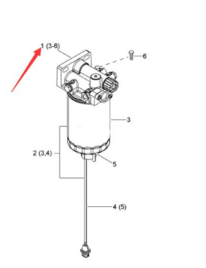 BOMAG Oil-Water Separator Assembly Part No. 05729652  