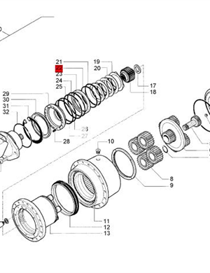 BOMAG reducer sealing O-ring part number 05902294  