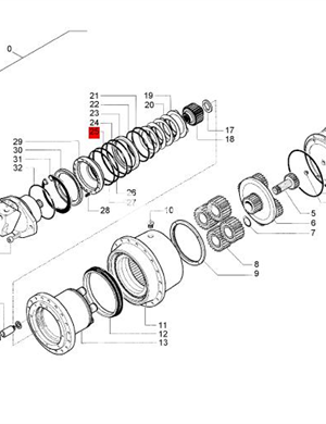 BOMAG reducer sealing O-ring part number 05902297