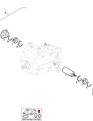BOMAG pump seal part number 055469322 