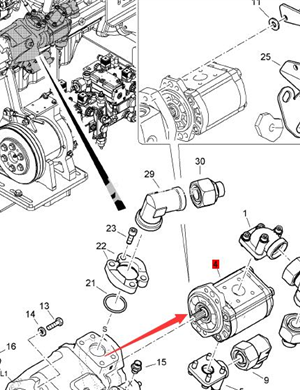 BOMAG gear pump part number 05816297  