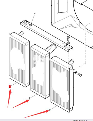 BOMAG radiator part number 05903148