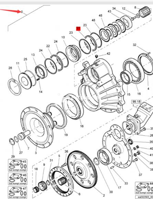   BOMAG gearbox part number 05901338  