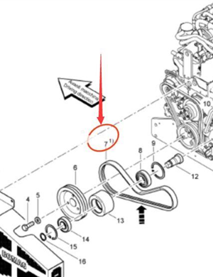  BOMAG Drive Belt Part Number 06312334  