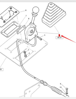  BOMAG throttle cable assembly part number 05561184  