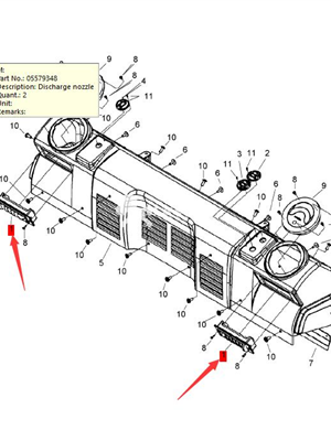 BOMAG air outlet part number 32110198