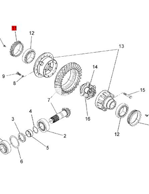  BOMAG shaft ring nut part number 05585993  