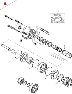   BOMAG steering gear assembly part number 330160041  