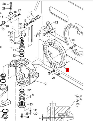 BOMAG rotary support part number 05268018 