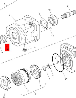  BOMAG hydraulic motor oil seal part number 05985577  