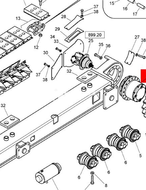 BOMAG bearing adjusting gasket part number 05585624  
