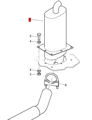   BOMAG exhaust muffler part number 05727512  