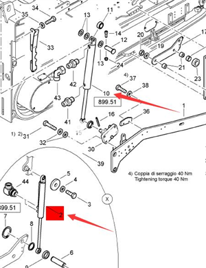  BOMAG leveling cylinder part number 05921036