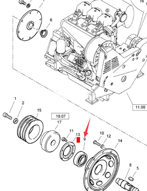 BOMAG ball bearing (deep groove) part number 05115311  