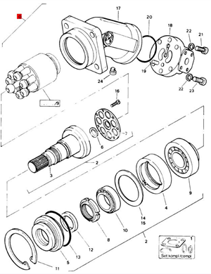 BOMAG vibration motor part number 05801073  