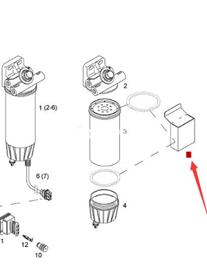 BOMAG oil-water separator repair kit part number 05718032