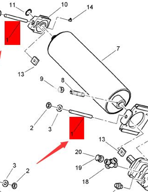 BOMAG adjustment bolt part number 324152018 