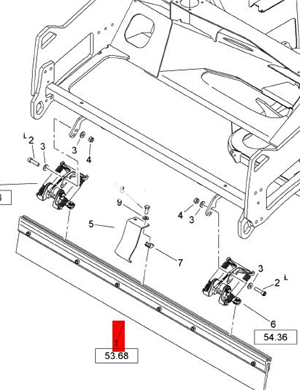  BOMAG scraper assembly part number 92113391  