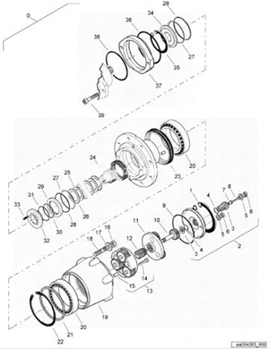BOMAG walking reducer part number 05901037 