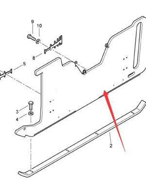  BOMAG Edge Plate Assembly Part Number 83640180