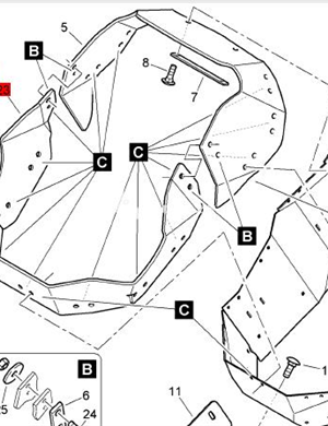   BOMAG rubber stopper plate part number 88316624