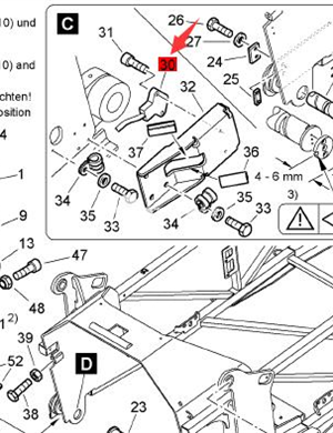 BOMAG angle sensor part number 88313854  