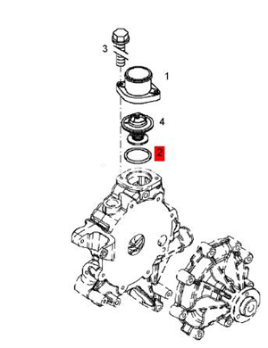BOMAG thermostat sealing ring part number 06550096  