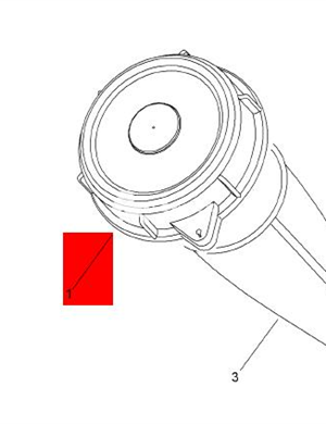 BOMAG diesel tank cover part number 07993081  
