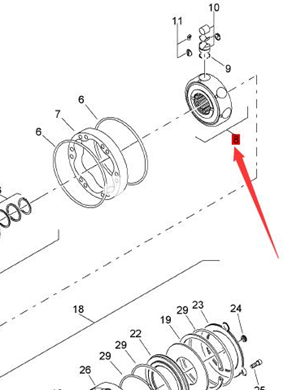   BOMAG walking motor rotor assembly part number 05971240  