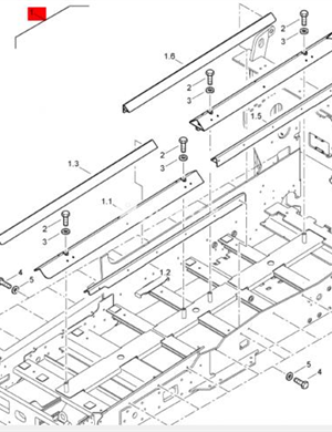   BOMAG Scraper Chain Protection Repair Kit Part Number 89220261  