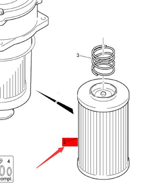  BOMAG liquid filter part number 330183809  