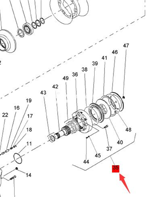 BOMAG walking motor brake part part number 05814873
