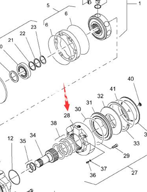 BOMAG Brake housing part number 05814877  