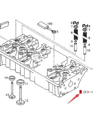 BOMAG Cylinder Head Assembly Part Number 05713663