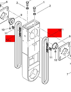 BOMAG Spiral Chain Part Number 05511048  