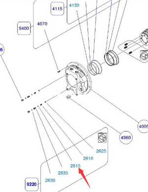 BOMAG O-ring part number 2615