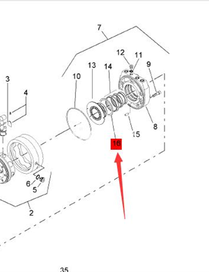 BOMAG Spring Part Number 05815169  