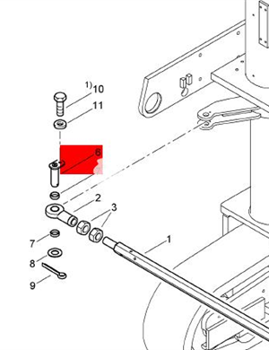 BOMAG Steel Pin Part Number 83630129  