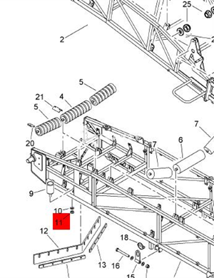  BOMAG Fastening Nut Part Number 324103014  