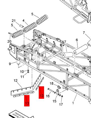 BOMAG Stopper Bar Part No. 83620439  