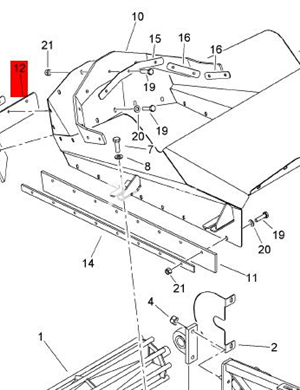 BOMAG Rubber Deflector Part No. 83620492 