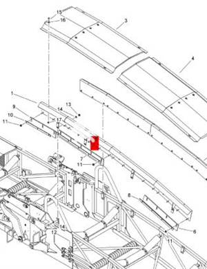  BOMAG rubber stopper plate part number 83620382 