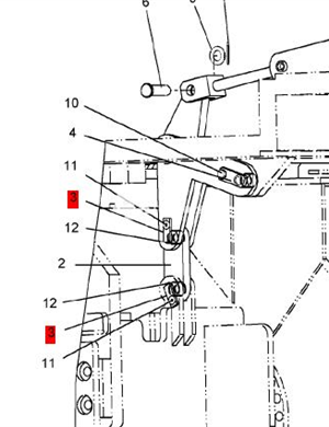BOMAG Wheel Axle/Pin Part Number D2324123  