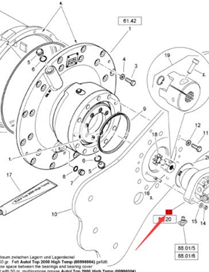  BOMAG vibration motor part number 05802669