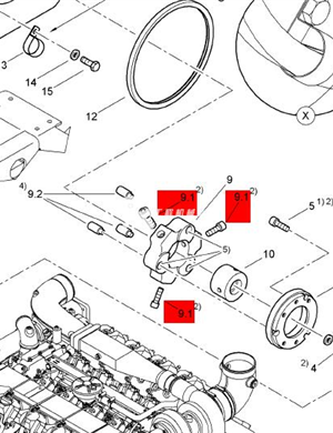 BOMAG fastening bolt part number 07232021  