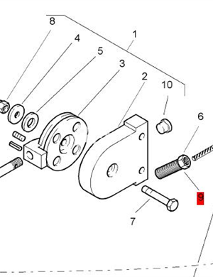 BOMAG fastening nut part number 05568387 