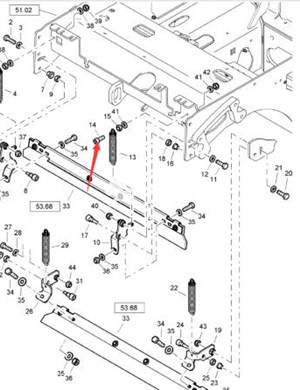 BOMAG fastening bolt part number 07230831  